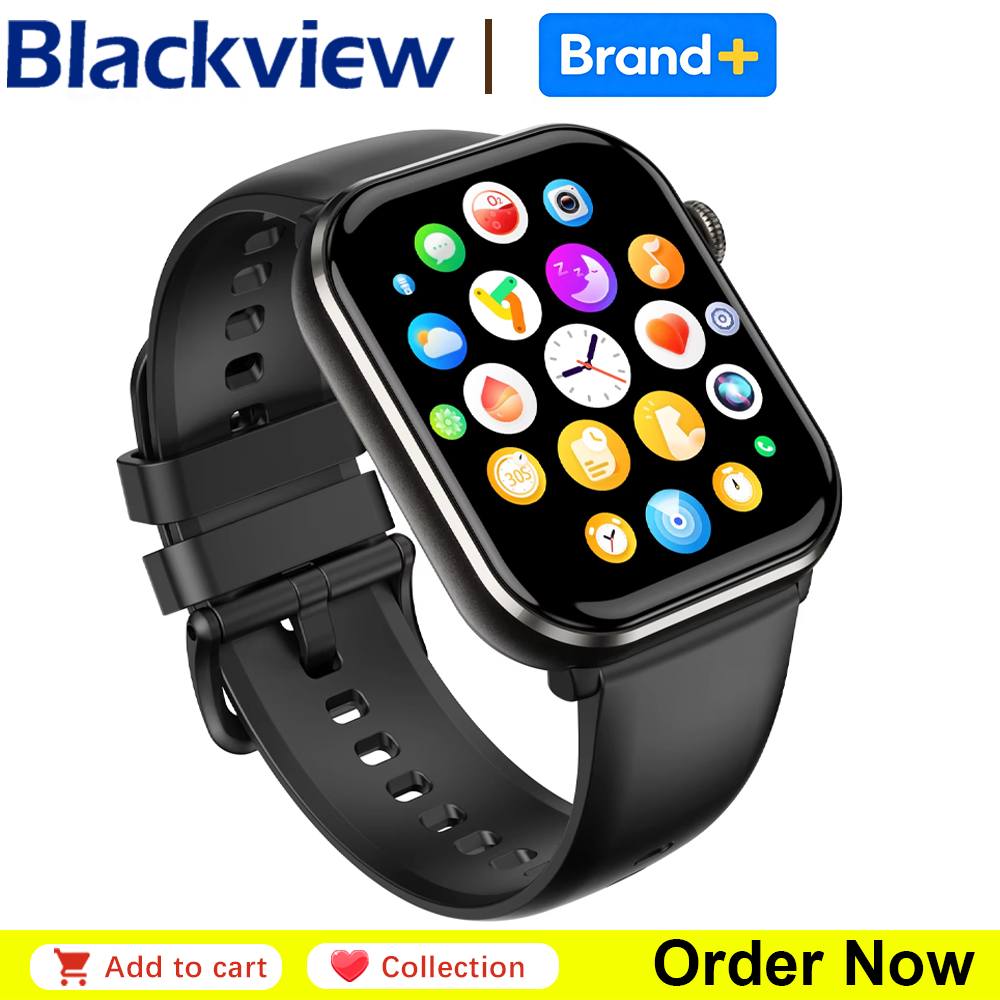 Smartwatch Watches For Men Digital - Blackview R60 Bluetooth Call Smartwatch 1.96''