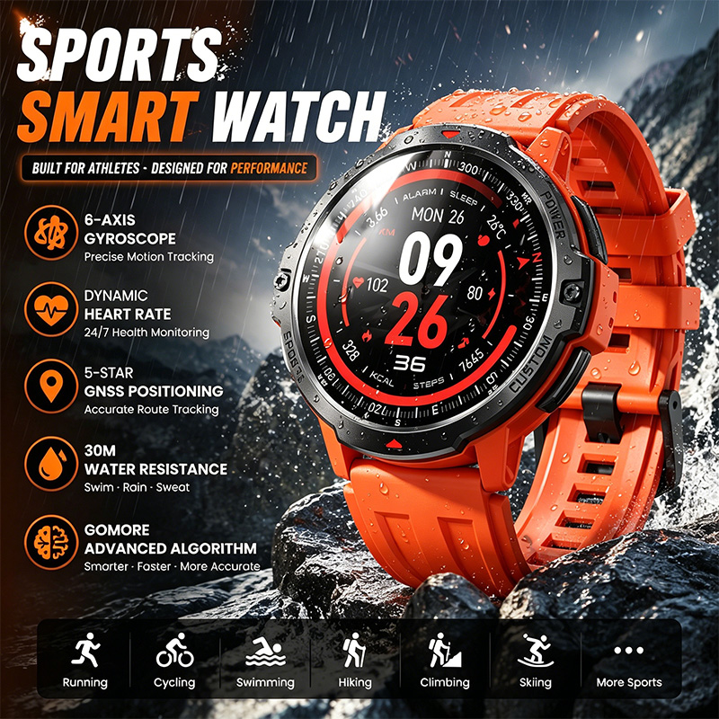 Smartwatch Timex Watches For Men - Smart Sports Watch GNSS Positioning Dynamic