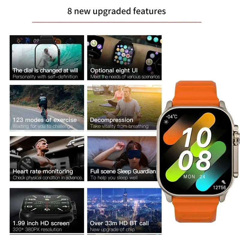 New Watch T10 Ultra Smart Watc - đánh giá và giá Smartwatch New Watches For Men