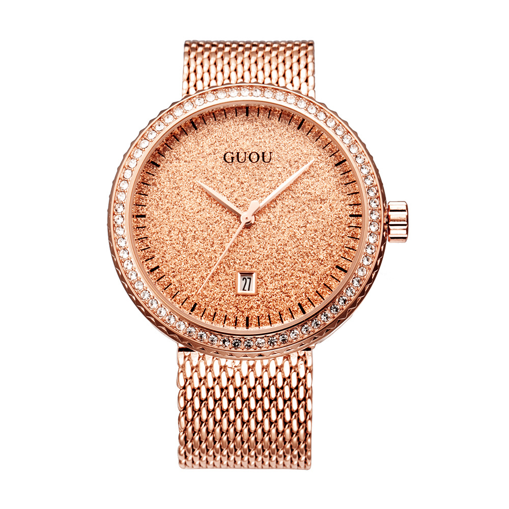 Thời Trang Guou Đơn Giản Lưới  - đánh giá và giá Mesh Stainless Strap