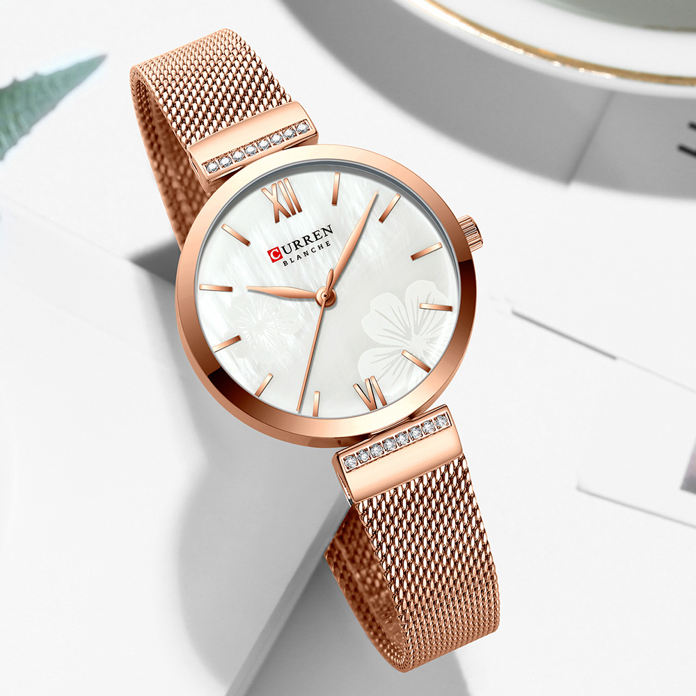 CURREN 9067 Minimalist Quartz  - đánh giá và giá Mesh Stainless Strap