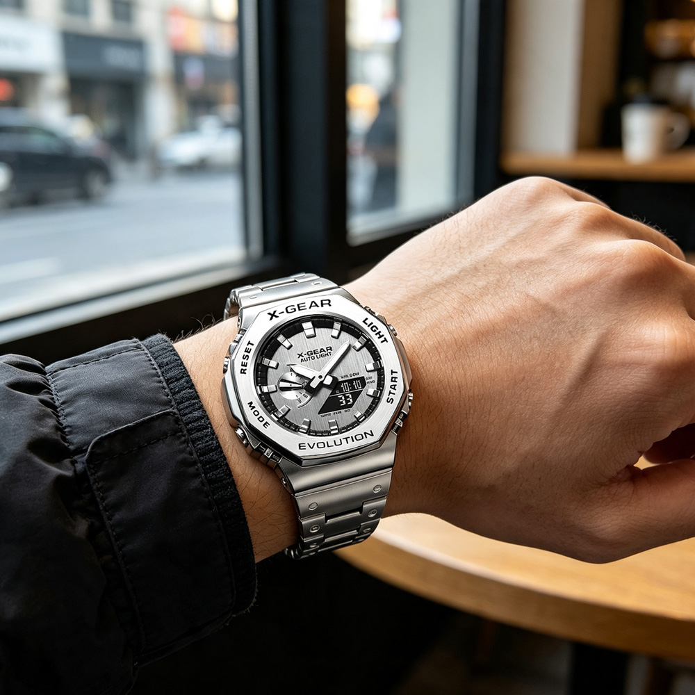 X-GEAR Dual Display Digital Sp - đánh giá và giá Smartwatch Watches For Men Digital