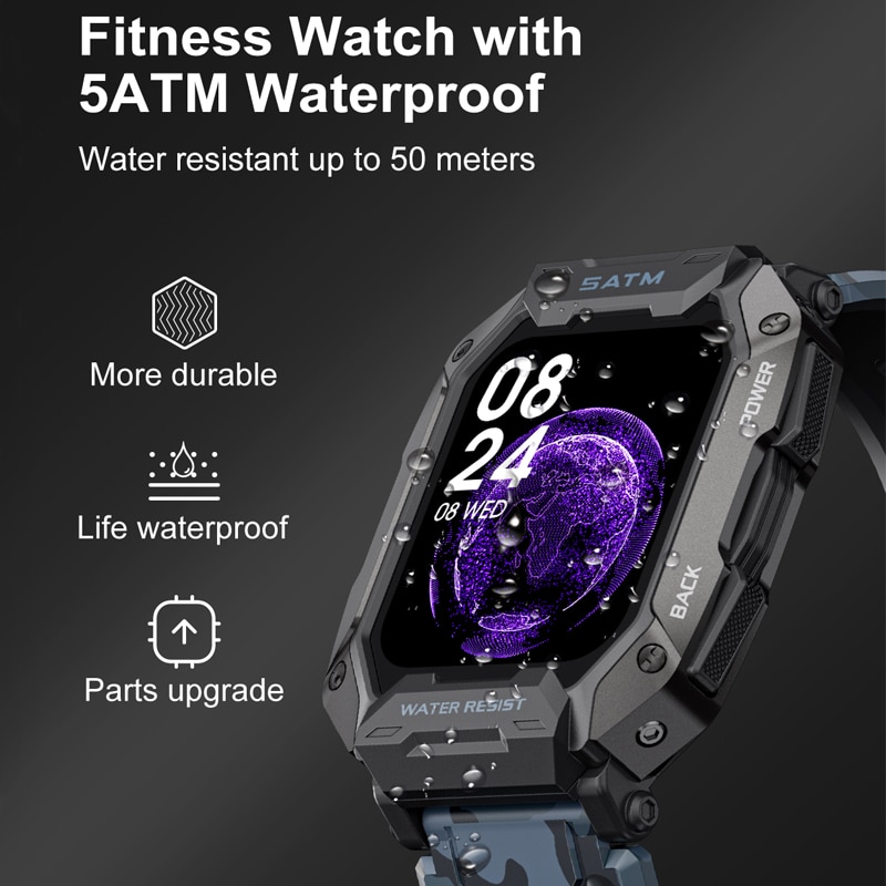 LIGE New Smart Watch For Men B - đánh giá và giá Smartwatch Timex Watches For Men