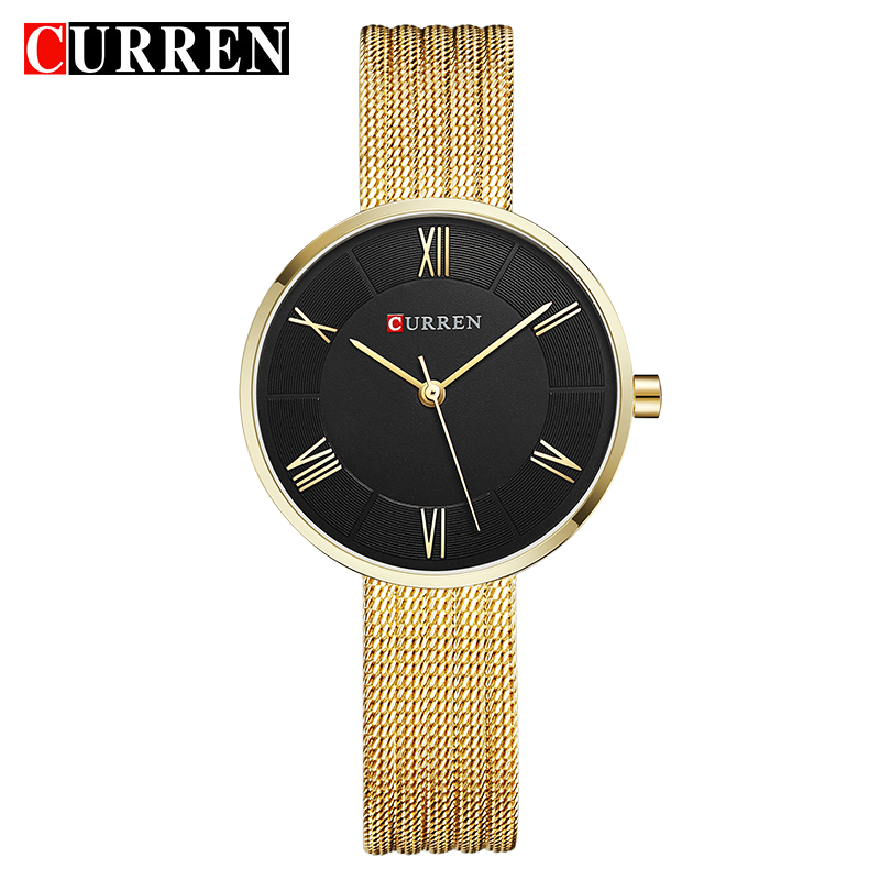 CURREN 9020 Small Dial Quartz  - đánh giá và giá Mesh Stainless Strap