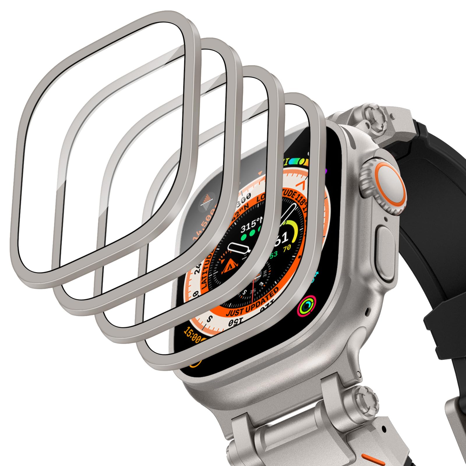 Aluminium Alloy Case+Tempered  - đánh giá và giá Smartwatch Watches For Mens