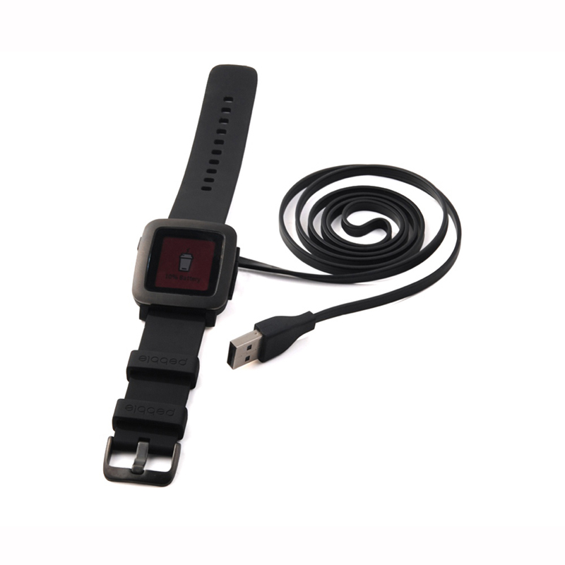 Đen USB Sạc Cáp Sạc Cho Đồng H - đánh giá và giá Smartwatch Pebble Watches